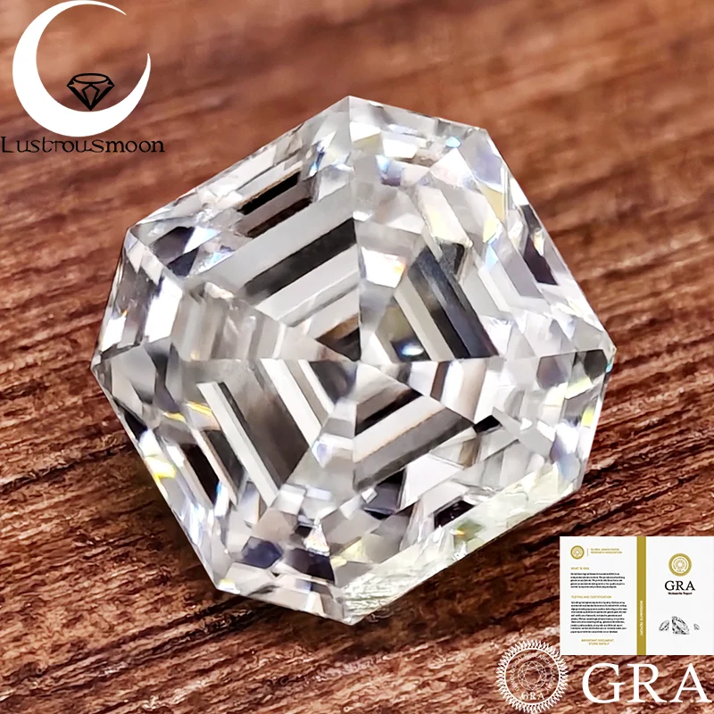 3EX Asscher Cutting Synthetic Moissanite Diamond Loose Stone Charms Gemstones with GRA Certificate Beads for Jewelry Making
3EX Asscher Cutting Synthetic Moissanite Diamond Loose Stone Charms Gemstones with GRA Certificate Beads for Jewelry Making