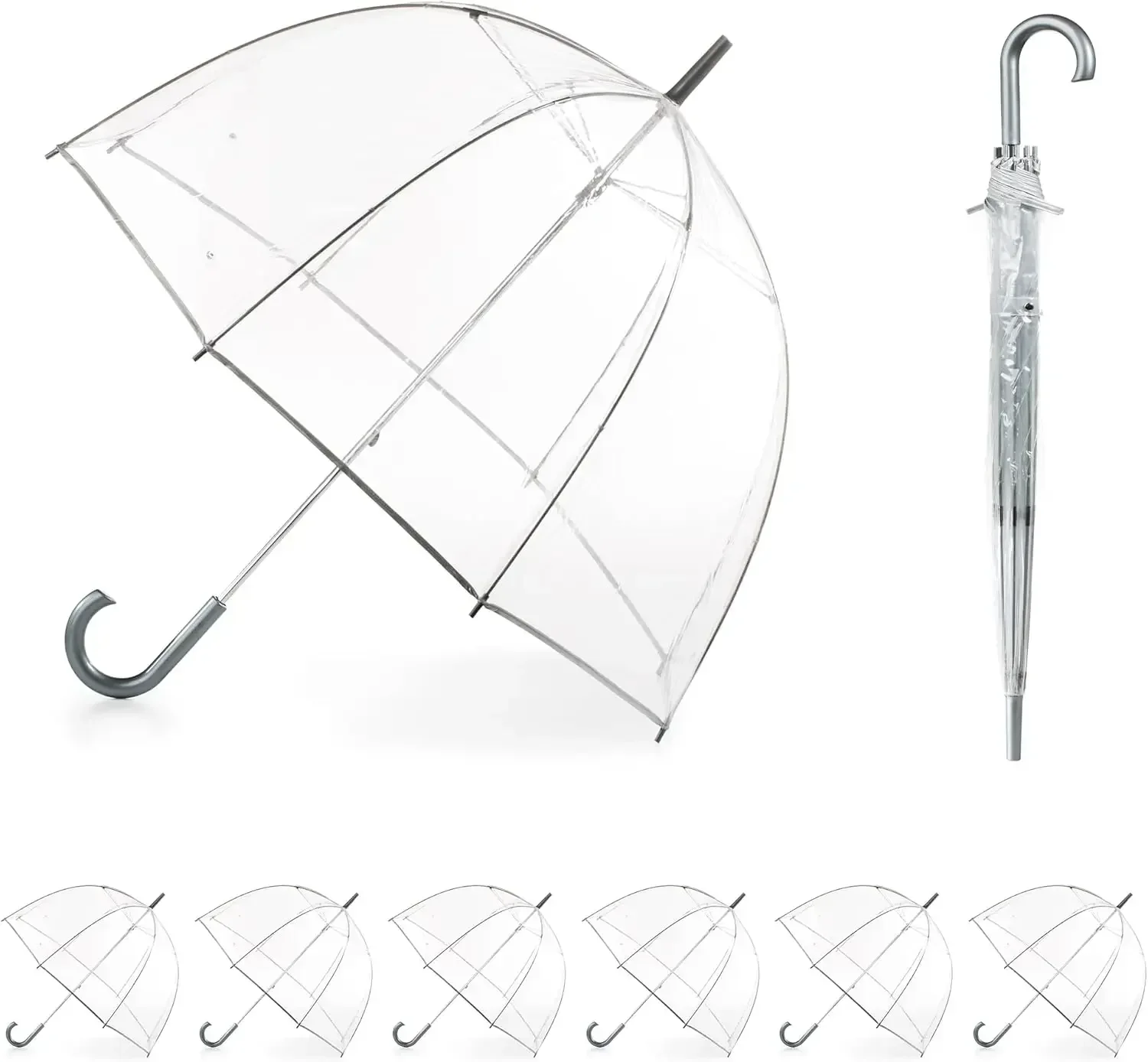 Totes Adult Clear Bubble Umbrella with Dome Canopy and Lightweight Wind and Rain Protection
Totes Adult Clear Bubble Umbrella with Dome Canopy and Lightweight Wind and Rain Protection