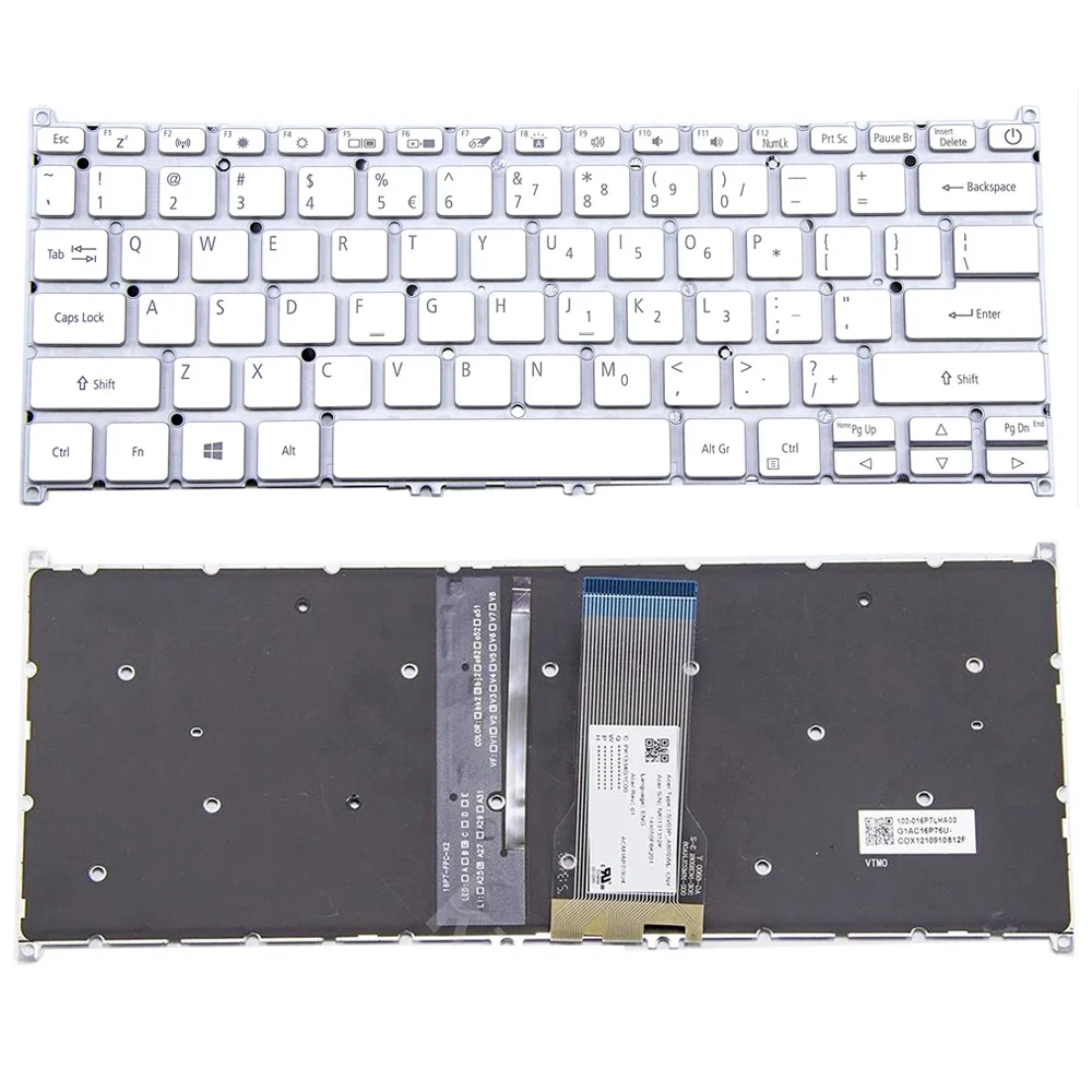 XIN-Russian-US Backlight Laptop Keyboard For Acer Swift X SFX14 SFX14-41 SFX14-41G SV03P_A80SWL NKI131312K Silver keyboard
XIN-Russian-US Backlight Laptop Keyboard For Acer Swift X SFX14 SFX14-41 SFX14-41G SV03P_A80SWL NKI131312K Silver keyboard