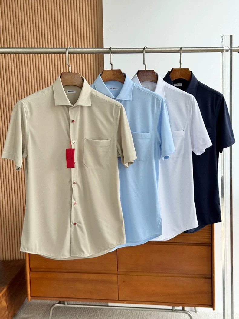 Kiton Stretch Silk Cotton Short Sleeve Casual Shirt
Kiton Stretch Silk Cotton Short Sleeve Casual Shirt