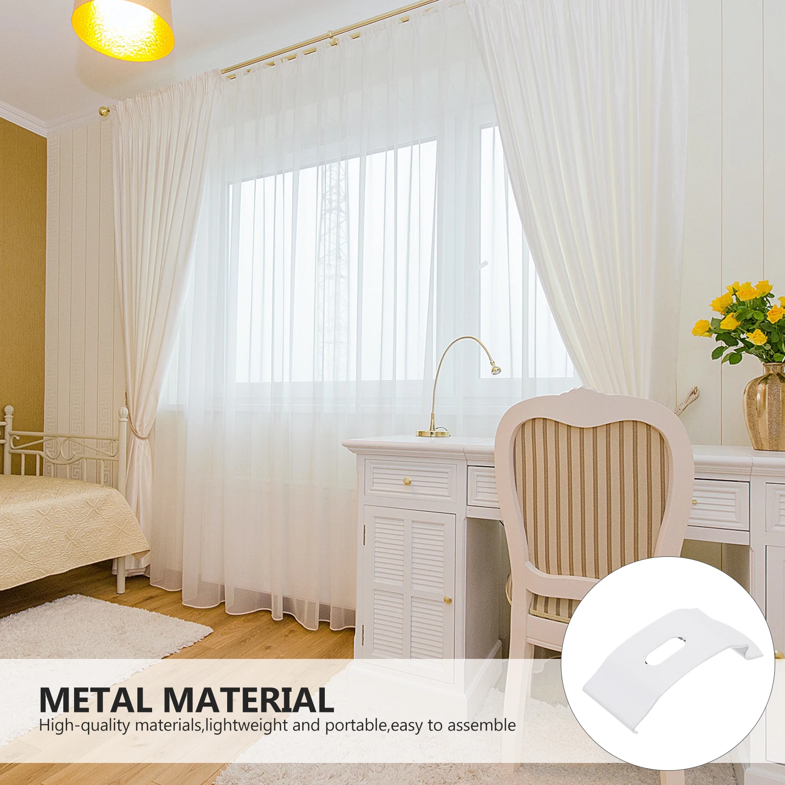 20pcs Vertical Curtain Plates Metal Fixed Installation Clips Smooth Surface No Burrs Easy Assembly for Most Curtains
20pcs Vertical Curtain Plates Metal Fixed Installation Clips Smooth Surface No Burrs Easy Assembly for Most Curtains