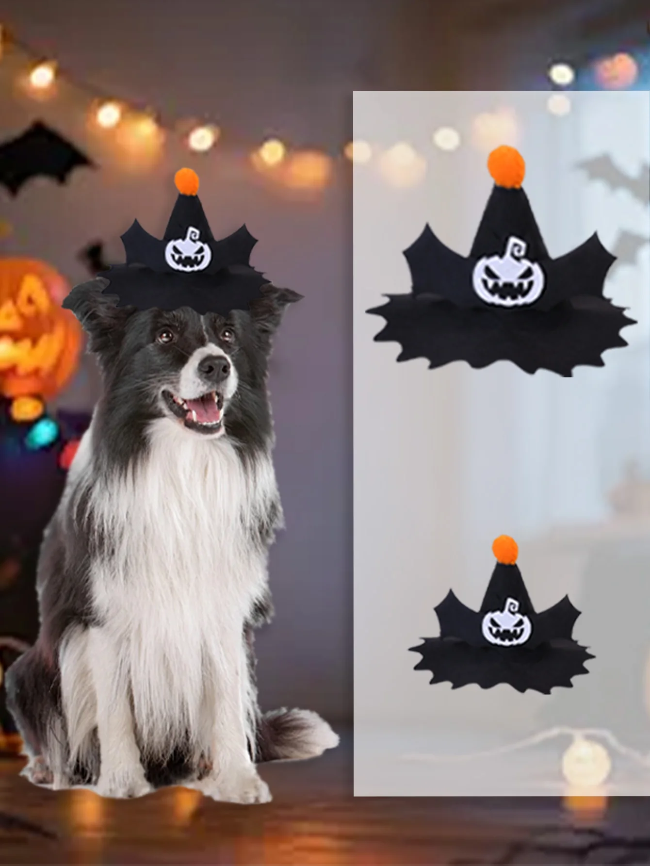 1Pc Halloween Pet Headband & Hat, Cartoon Pumpkin Adjustable Scarf, Cats Dogs To Celebrate Any festival Triangular Bib 
1Pc Halloween Pet Headband & Hat, Cartoon Pumpkin Adjustable Scarf, Cats Dogs To Celebrate Any festival Triangular Bib