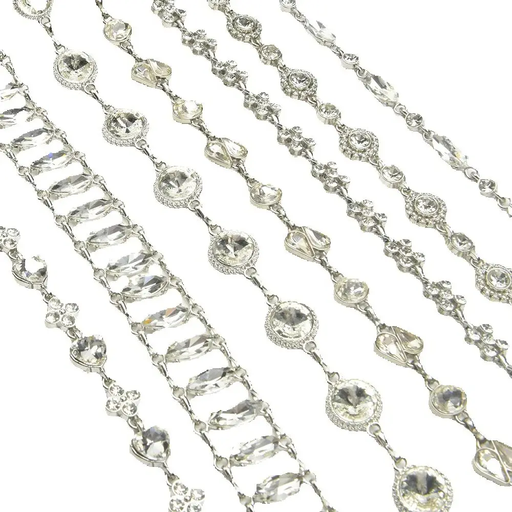Alloy Inlaid Rhinestone Pearl Decorative Metal Chain, DIY Necklace, Jewelry Bags Belt, Clothing Ribbon Accessories, 1 Yard
Alloy Inlaid Rhinestone Pearl Decorative Metal Chain, DIY Necklace, Jewelry Bags Belt, Clothing Ribbon Accessories, 1 Yard