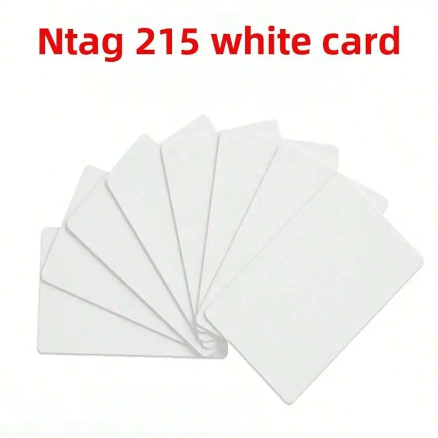50/100Pcs NTAG215 Blank White NFC Cards PVC 13.56MHz ISO14443A 504 Bytes Rewritable RFID Tagmo Card for Switch NFC Phone
50/100Pcs NTAG215 Blank White NFC Cards PVC 13.56MHz ISO14443A 504 Bytes Rewritable RFID Tagmo Card for Switch NFC Phone