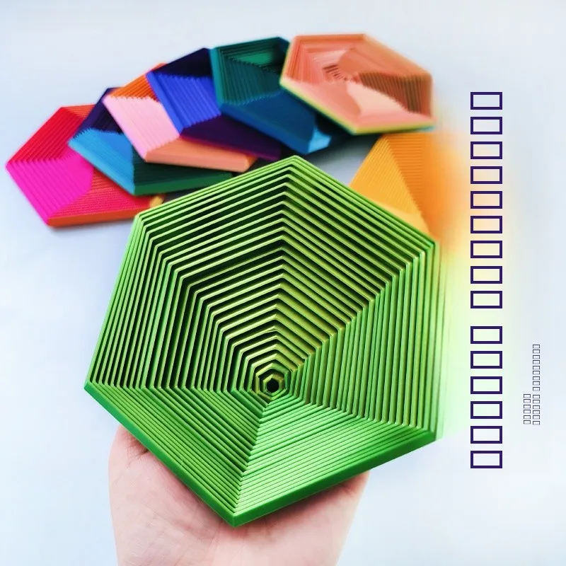 Шестиугольная 3D печатная штабелируемая головоломка, музыкальная шкатулка, иллюзорная вращающаяся игрушка-непоседа для взрослых, украшение для снятия стресса, волшебная иллюзия, подарок
Шестиугольная 3D печатная штабелируемая головоломка, музыкальная шкатулка, иллюзорная вращающаяся игрушка-непоседа для взрослых, украшение для снятия стресса, волшебная иллюзия, подарок