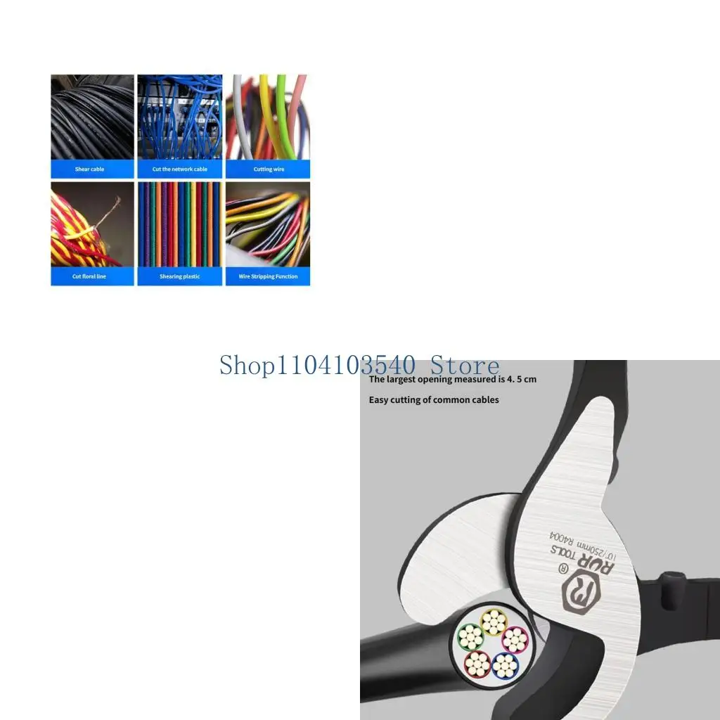 02DC 10inch Cable Cutter Electrician Multifunction Pliers With Comfortable Nonslip Grip Wire Stripper Tool For Electricians
02DC 10inch Cable Cutter Electrician Multifunction Pliers With Comfortable Nonslip Grip Wire Stripper Tool For Electricians