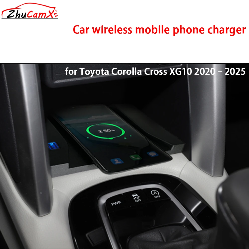 for Toyota Corolla Cross XG10 2020–2025 Center Console Storage Wireless Mobile Phone Charger QI 18W iPhone Magsafe Fast Charging
for Toyota Corolla Cross XG10 2020–2025 Center Console Storage Wireless Mobile Phone Charger QI 18W iPhone Magsafe Fast Charging