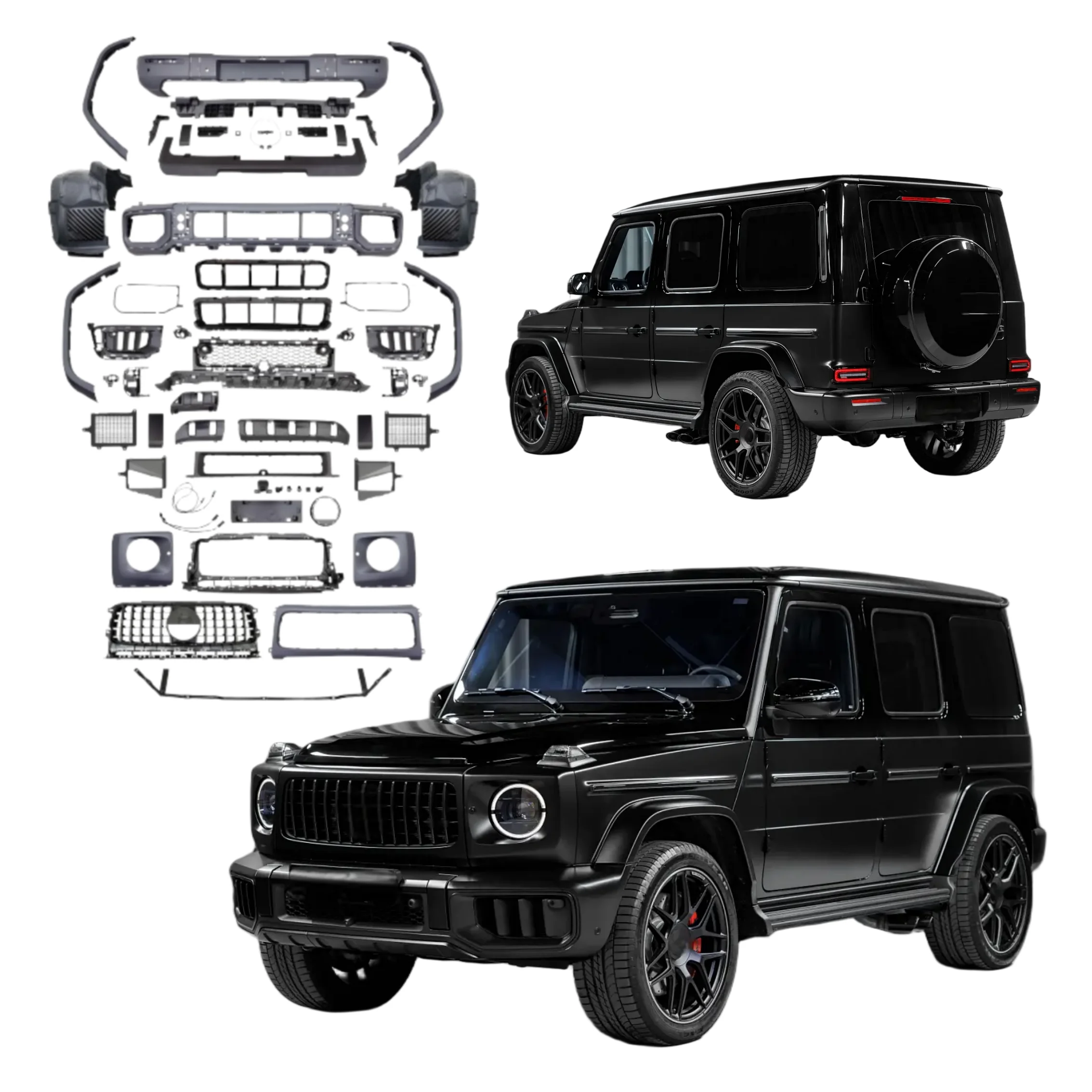 New Factory Price Bodykit G Class W464 2018-2024 G63 Style Bumper Bolt-On 100% Fitment Easy Installation
New Factory Price Bodykit G Class W464 2018-2024 G63 Style Bumper Bolt-On 100% Fitment Easy Installation
