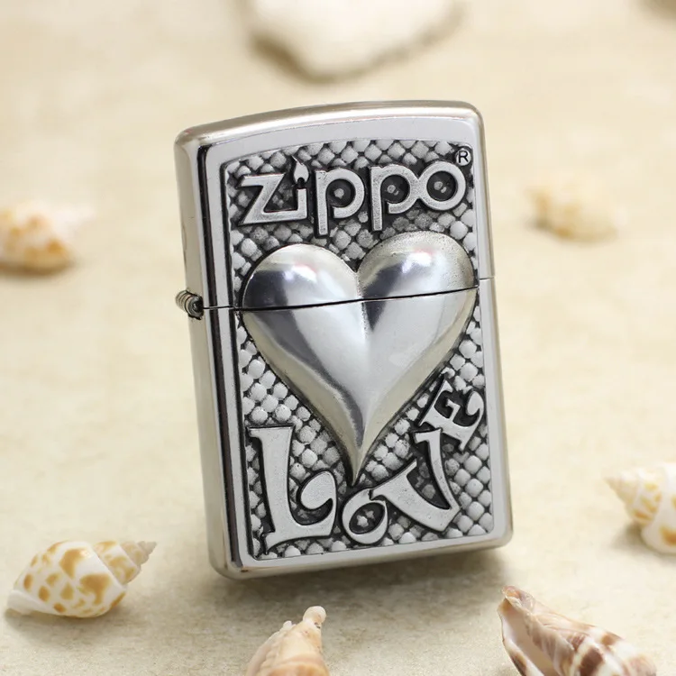 Genuine Zippo oil lighter copper windproof 3D Love heart Kerosene lighters Gift with anti-counterfeiting code
Genuine Zippo oil lighter copper windproof 3D Love heart Kerosene lighters Gift with anti-counterfeiting code