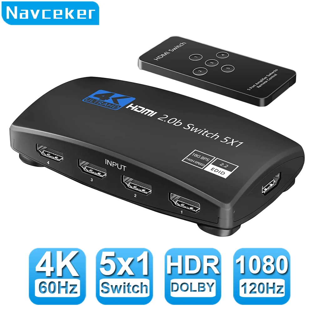 2022 Лучший 4K HDMI-совместимый переключатель 5 в 1 HDR HDMI переключатель 4K 60 Гц HDMI 2,0 переключатель дистанционного управления IR UHD 5 портов HDMI переклю...
2022 Лучший 4K HDMI-совместимый переключатель 5 в 1 HDR HDMI переключатель 4K 60 Гц HDMI 2,0 переключатель дистанционного управления IR UHD 5 портов HDMI переклю...