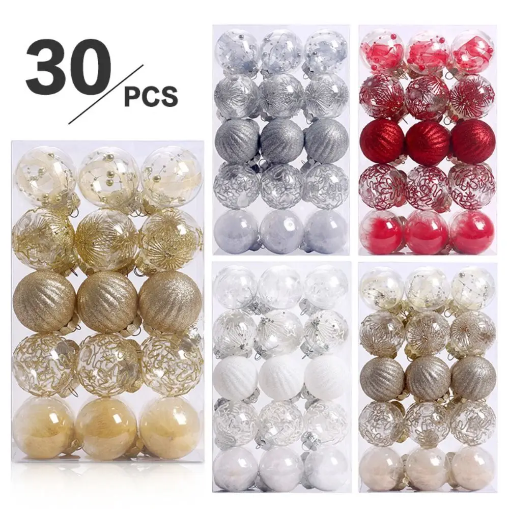 30Pcs New PVC Christmas Tree Ornament PET 6cm Painted Hanging Ornament DIY Crafts Painted Clear Christmas Ball Set Christmas
30Pcs New PVC Christmas Tree Ornament PET 6cm Painted Hanging Ornament DIY Crafts Painted Clear Christmas Ball Set Christmas