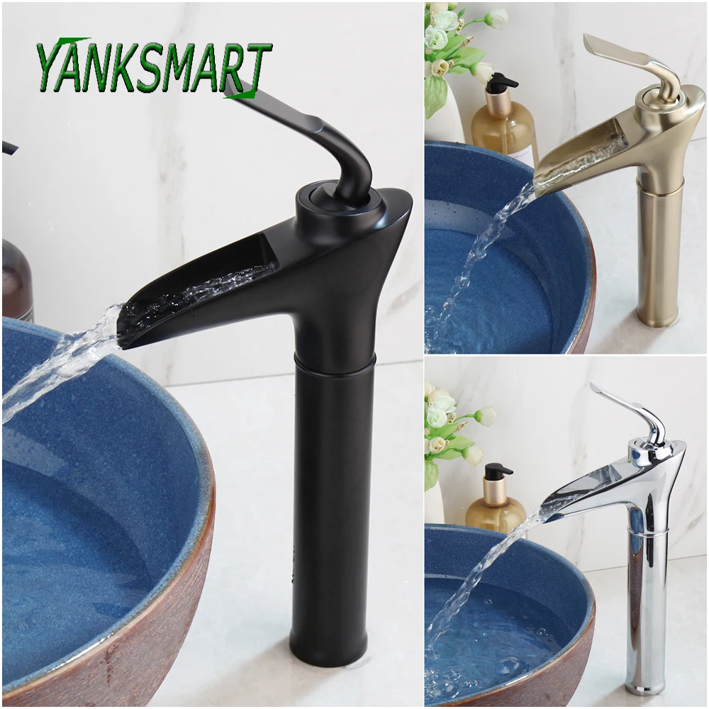 YANKSMART Bathroom Faucet Waterfall Basin Faucet Single Handle & Hole Cold and Hot Water Tap Basin Sink Faucet Mixer Water Tap
YANKSMART Bathroom Faucet Waterfall Basin Faucet Single Handle & Hole Cold and Hot Water Tap Basin Sink Faucet Mixer Water Tap