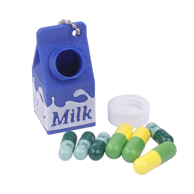 Lactose And Tolerant Pill Holder Mini Milk Carton Keychain Portable Storage Box Backpack Purse Handbag Keychain Pill Container
Lactose And Tolerant Pill Holder Mini Milk Carton Keychain Portable Storage Box Backpack Purse Handbag Keychain Pill Container