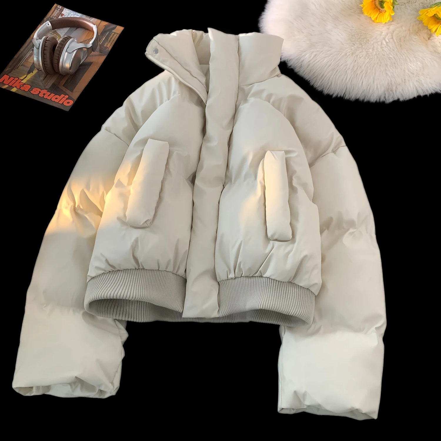 Мужская утепленная хлопковая куртка с воротником-стойкой, теплая зимняя верхняя одежда, модная городская свободная куртка из полиэстера
Мужская утепленная хлопковая куртка с воротником-стойкой, теплая зимняя верхняя одежда, модная городская свободная куртка из полиэстера