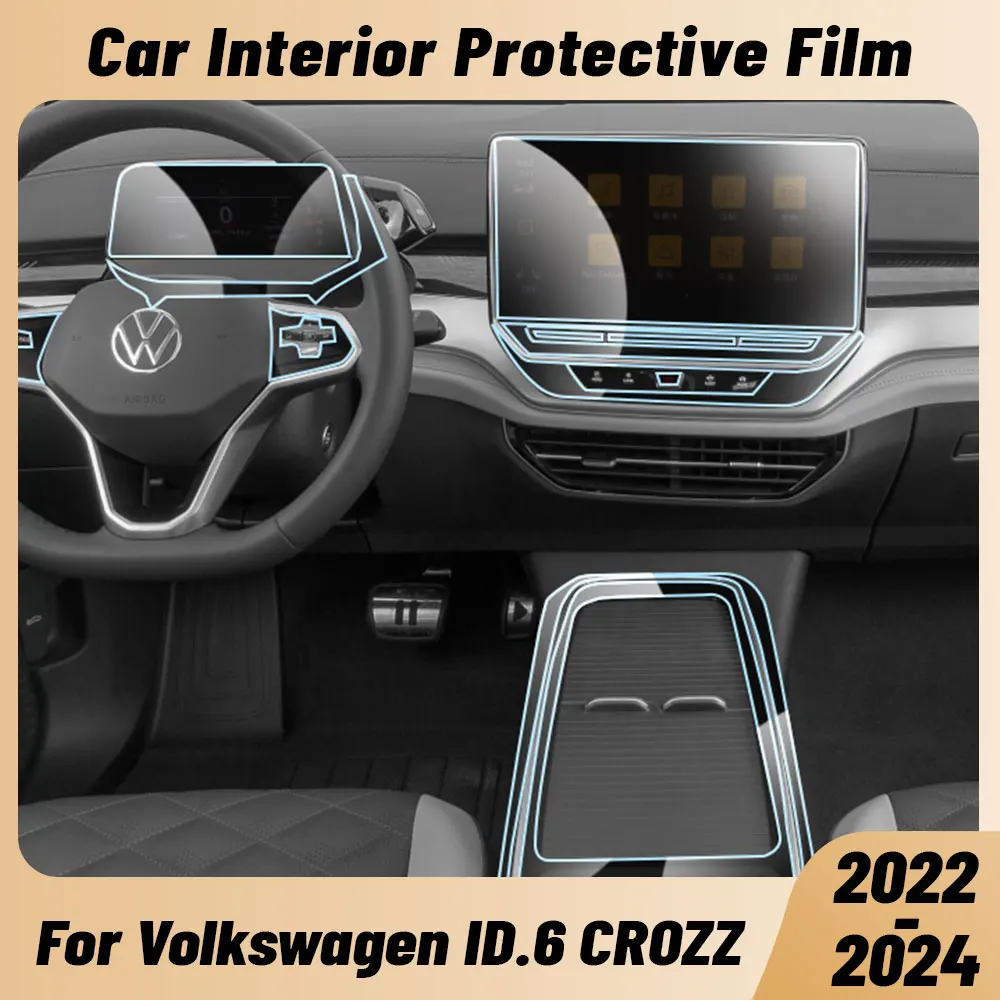 Anti-scratch Car Interior Center Console Media Dashboard Navigation TPU Protector Film For VOLKSWAGEN ID.6 CROZZ 2022-2024
Anti-scratch Car Interior Center Console Media Dashboard Navigation TPU Protector Film For VOLKSWAGEN ID.6 CROZZ 2022-2024