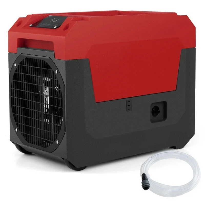 140 Pints Commercial Dehumidifier with Pump and Drain Hose-Red
140 Pints Commercial Dehumidifier with Pump and Drain Hose-Red