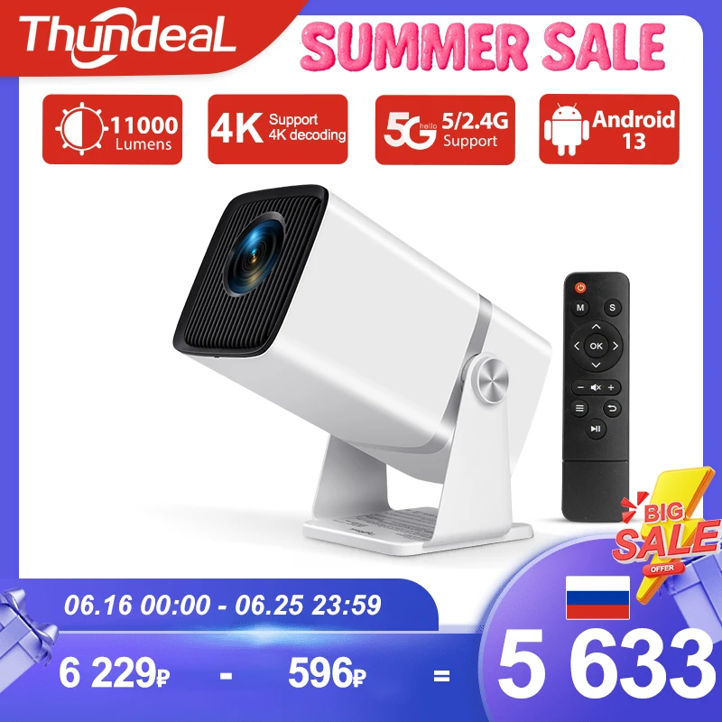 ThundeaL TD80W Mini Portable Projector Full HD 1080P 4K Android WiFi Projector TD80 3D Smart Tv Home Movie Theater Beam PK HY320
ThundeaL TD80W Mini Portable Projector Full HD 1080P 4K Android WiFi Projector TD80 3D Smart Tv Home Movie Theater Beam PK HY320
