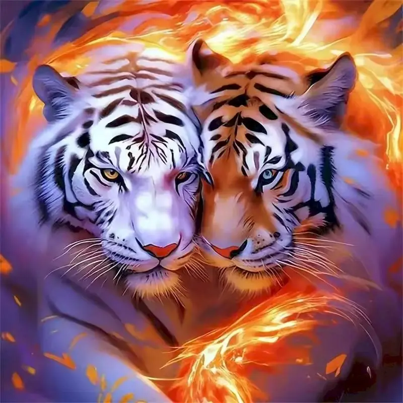 GATYZTORY Full Square Round Diamond Embroidery Tiger Animal Mosaic DIY Diamond Painting Hand New Arrival Wall Decor
GATYZTORY Full Square Round Diamond Embroidery Tiger Animal Mosaic DIY Diamond Painting Hand New Arrival Wall Decor