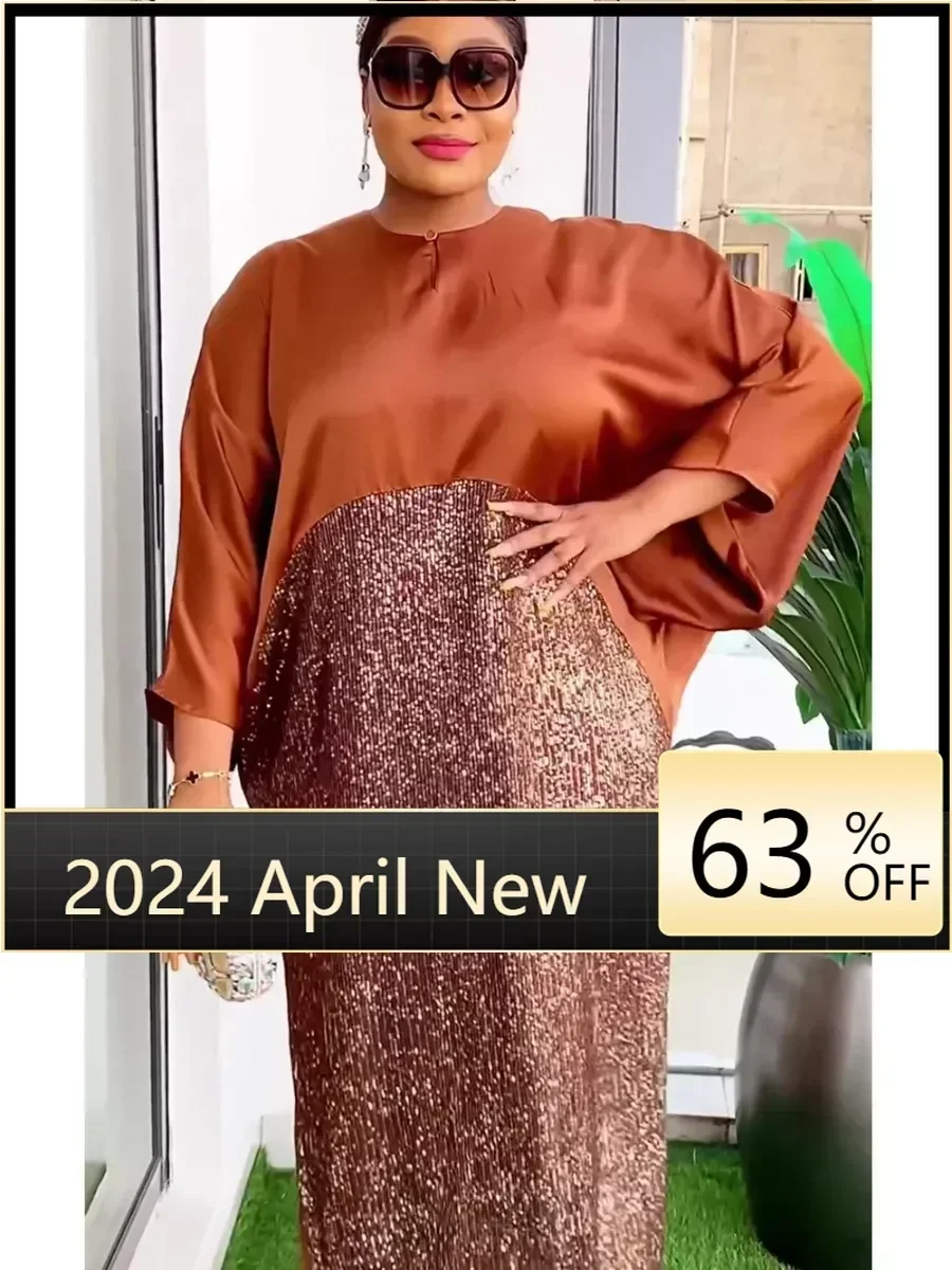 African Dresses For Women Elegant 2024 Dashiki Autumn Sequin Maxi Dress Ladies Traditional African Clothing Fairy Long Dreaes
African Dresses For Women Elegant 2024 Dashiki Autumn Sequin Maxi Dress Ladies Traditional African Clothing Fairy Long Dreaes