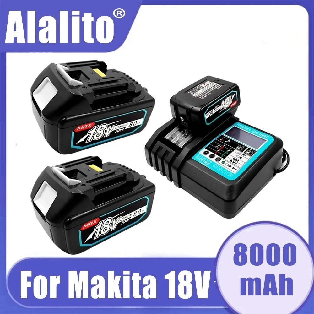 NEW With LED Charger Rechargeable Battery 18 V 6000mAh Lithium ion for Makita 18v Battery 6Ah BL1840 BL1850 BL1830 BL1860 LXT400
NEW With LED Charger Rechargeable Battery 18 V 6000mAh Lithium ion for Makita 18v Battery 6Ah BL1840 BL1850 BL1830 BL1860 LXT400