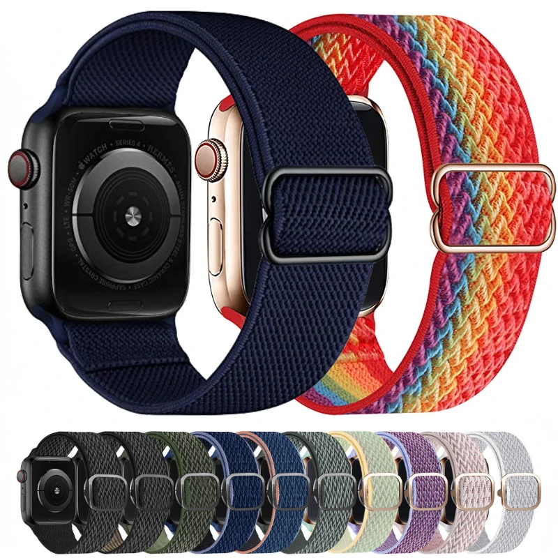 Nylon Strap for Apple Watch Band 46mm 42mm 45mm 41mm 44mm 40mm 49mm Adjustable Bracelet for iWatch 10 9 8 Ultra 7 6 5 4 SE Belt
Nylon Strap for Apple Watch Band 46mm 42mm 45mm 41mm 44mm 40mm 49mm Adjustable Bracelet for iWatch 10 9 8 Ultra 7 6 5 4 SE Belt