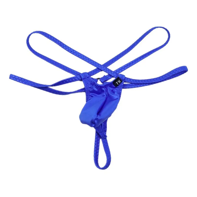 Men's Cross Strap G-String Thong with Metal Ring Sexy Open Butt Ice Silk Low Waist Underwear
Men's Cross Strap G-String Thong with Metal Ring Sexy Open Butt Ice Silk Low Waist Underwear
