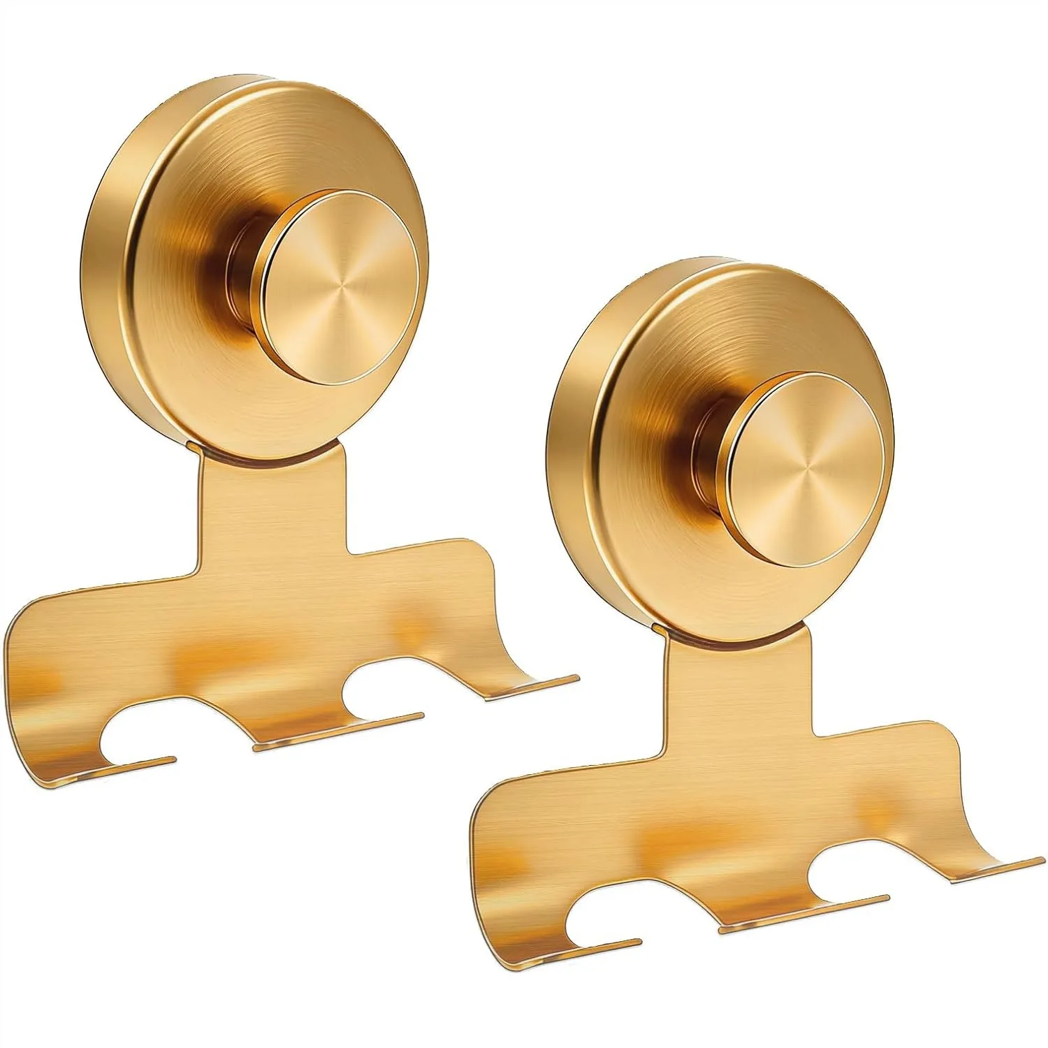 Stainless Steel Suction Cup Razor Holder, Heavy-Duty to 15 lbs, No-Drill Shower Hooks for Towels and Loofahs, 2 Pack Gold
Stainless Steel Suction Cup Razor Holder, Heavy-Duty to 15 lbs, No-Drill Shower Hooks for Towels and Loofahs, 2 Pack Gold
