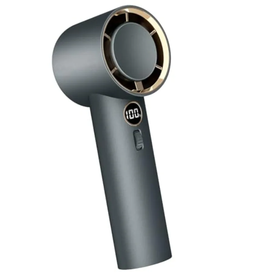 Portable Handheld Fan, 5000mAh High Speed Turbo Personal Fan with 100 Speed Adjustable, Up to 17 Working Hours, Digital Display
Portable Handheld Fan, 5000mAh High Speed Turbo Personal Fan with 100 Speed Adjustable, Up to 17 Working Hours, Digital Display