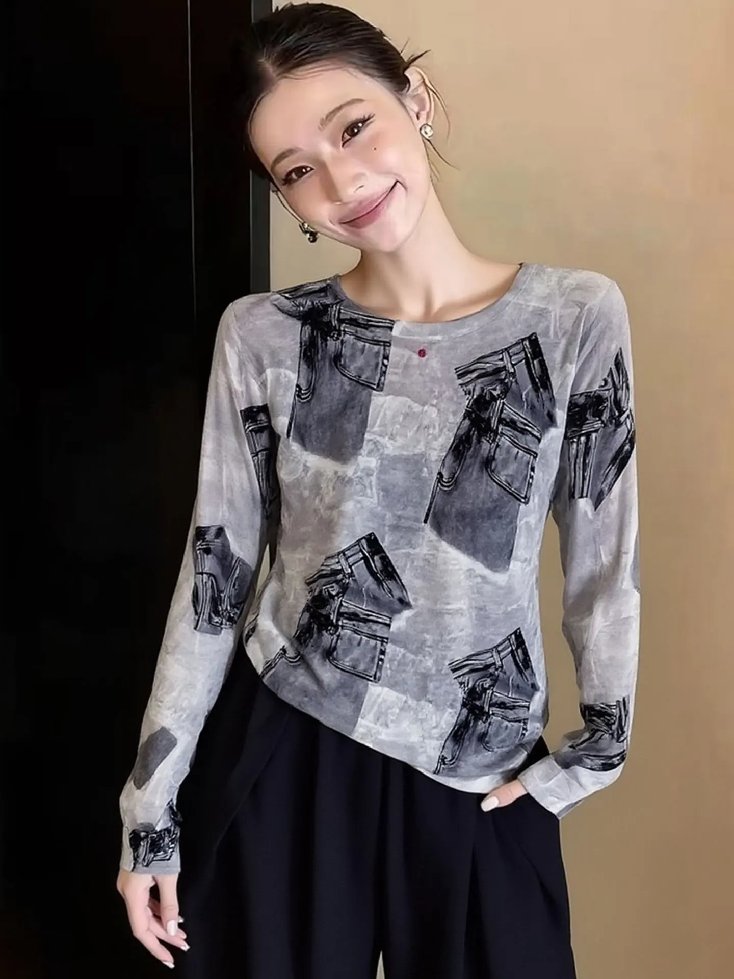 Женский вязаный свитер Ele Long Sve с уникальным цветовым блоком, базовая модель, весна 2026, для повседневной носки, стандартный крой, удобный топ
Женский вязаный свитер Ele Long Sve с уникальным цветовым блоком, базовая модель, весна 2026, для повседневной носки, стандартный крой, удобный топ