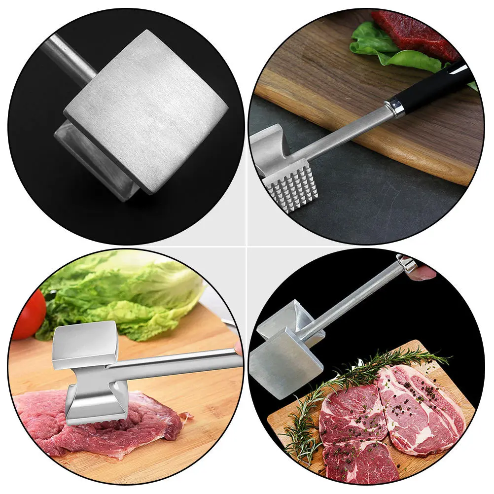 1Pcs Meat Hammer Dual-Sided Nails Kitchen Mallet Tool for Tenderizing Beef Restaurant Hotel Easy Cleaning Hanging
1Pcs Meat Hammer Dual-Sided Nails Kitchen Mallet Tool for Tenderizing Beef Restaurant Hotel Easy Cleaning Hanging