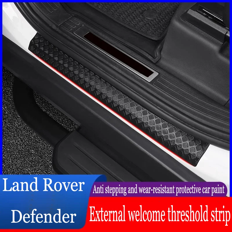 External threshold strip welcome pedal FOR 2020-2025 Land Rover Defender 110/90 Scratch resistant protective decorative strip
External threshold strip welcome pedal FOR 2020-2025 Land Rover Defender 110/90 Scratch resistant protective decorative strip