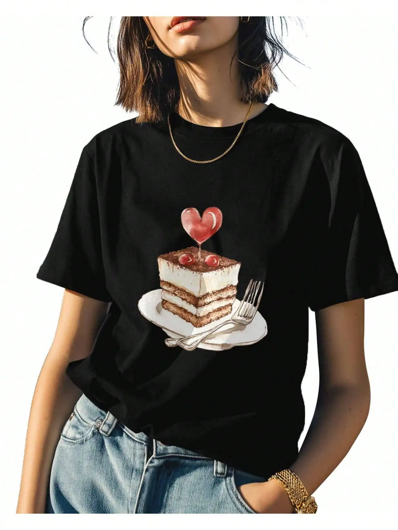 EWH EWHWomens Oversized T Shirts, Valentine's Day Cake Crew Neck Tees Cotton T-Shirt Spring Summer Short Sleeve Loose Fit Tops,
EWH EWHWomens Oversized T Shirts, Valentine's Day Cake Crew Neck Tees Cotton T-Shirt Spring Summer Short Sleeve Loose Fit Tops,