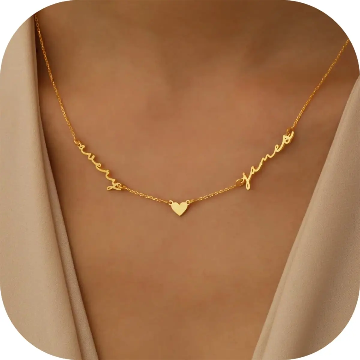 Personalized Curb Chain Name Necklace 18K Gold Plated Handmade Custom Family Choker Customized Child Nameplate Necklace
Personalized Curb Chain Name Necklace 18K Gold Plated Handmade Custom Family Choker Customized Child Nameplate Necklace