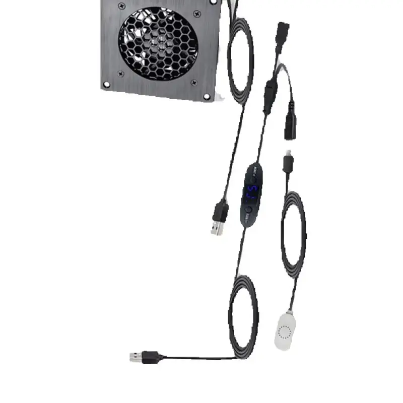 USB Temperature Controlled Fan 4 6 Inch 10 Speed 0-60C Cooling Heatsink Exhaust Silent Operation Server Rack PC Case Tool Kit
USB Temperature Controlled Fan 4 6 Inch 10 Speed 0-60C Cooling Heatsink Exhaust Silent Operation Server Rack PC Case Tool Kit