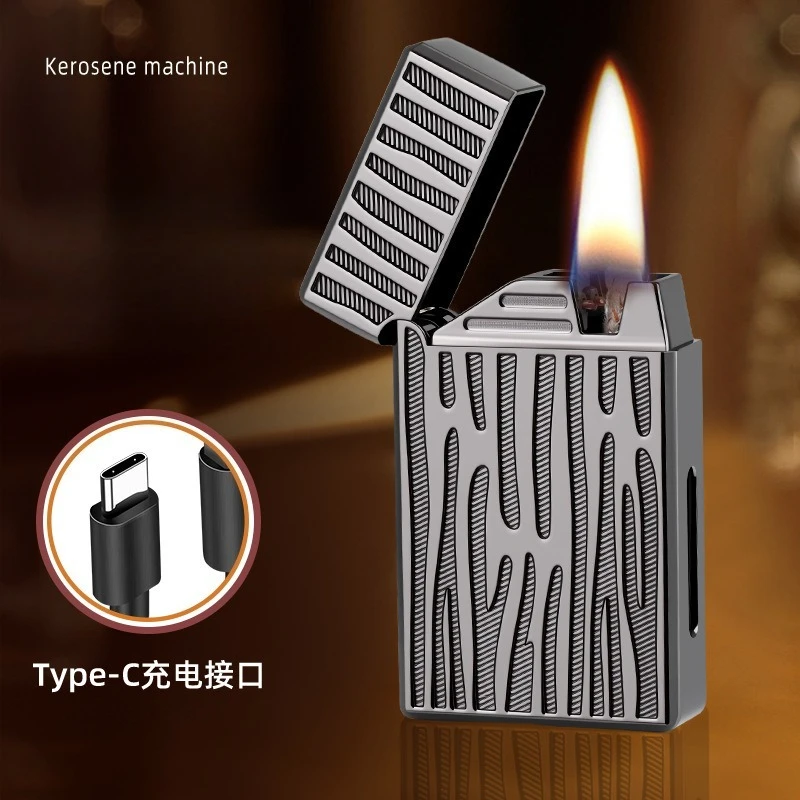 Smart Voice-Activated Lighter,3D Engraved Metal Oil-Electric Hybrid Lighter with 4 Ignition Modes,USB-C Rechargeable Windproof
Smart Voice-Activated Lighter,3D Engraved Metal Oil-Electric Hybrid Lighter with 4 Ignition Modes,USB-C Rechargeable Windproof