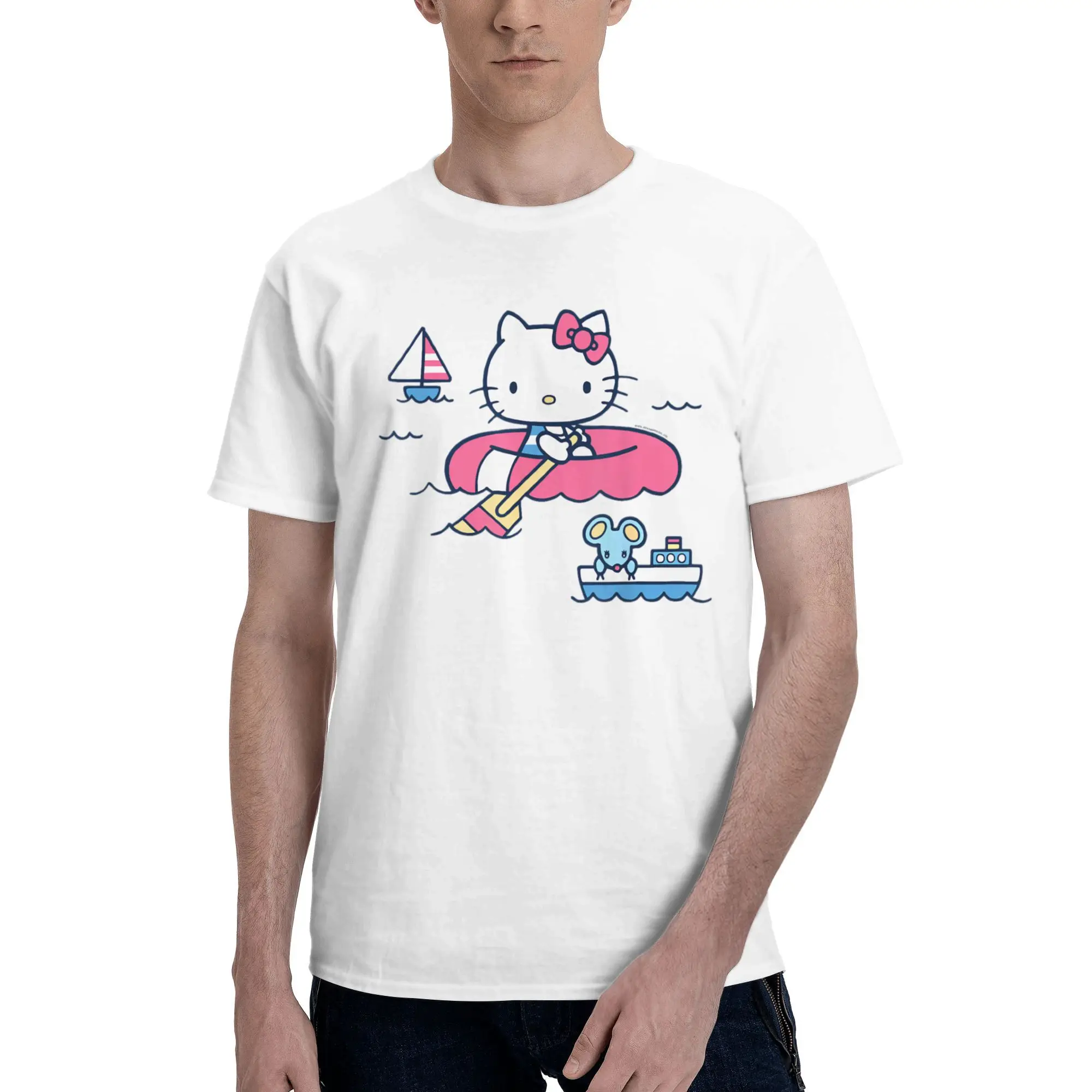 Fashion Hello Kitty Summer Boat T Shirt For Unisex Cotton Tee Shirt Short Sleeve Clothing
Fashion Hello Kitty Summer Boat T Shirt For Unisex Cotton Tee Shirt Short Sleeve Clothing