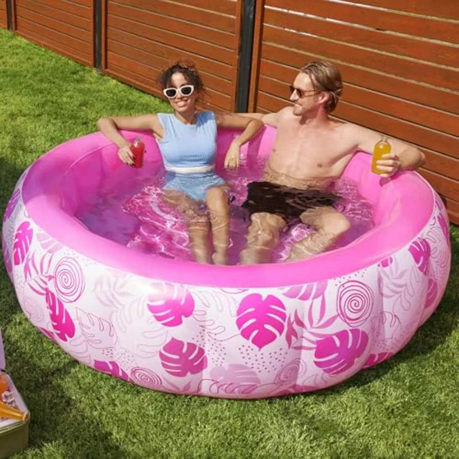 Inflatable Swimming Pool for backyard garden lawn summer water party, durable thickened PVC pink material with comfortable back
Inflatable Swimming Pool for backyard garden lawn summer water party, durable thickened PVC pink material with comfortable back