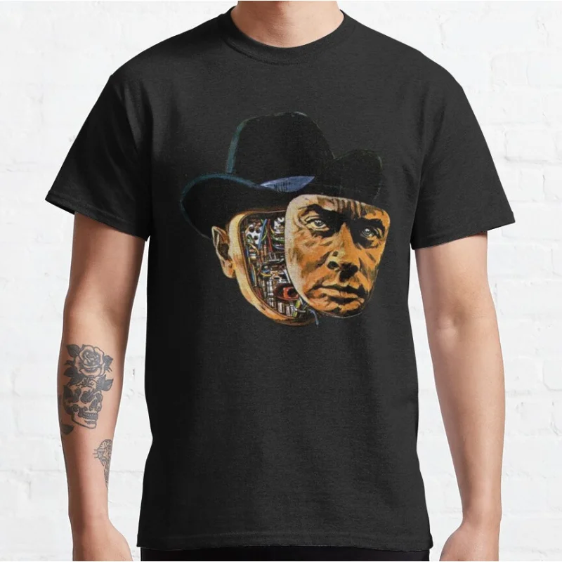 Gunslinger 80s Vintage scifi Westworld Scary film Cowboy horror movie Graphic T Shirts for men large size Adult tops S-6XL
Gunslinger 80s Vintage scifi Westworld Scary film Cowboy horror movie Graphic T Shirts for men large size Adult tops S-6XL