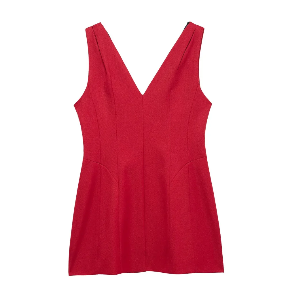 2025 BM&MD&ZA Women's Sleeveless Red Dress with Deep V - neck and Tailored Waist for a Chic and Elegant Look
2025 BM&MD&ZA Women's Sleeveless Red Dress with Deep V - neck and Tailored Waist for a Chic and Elegant Look