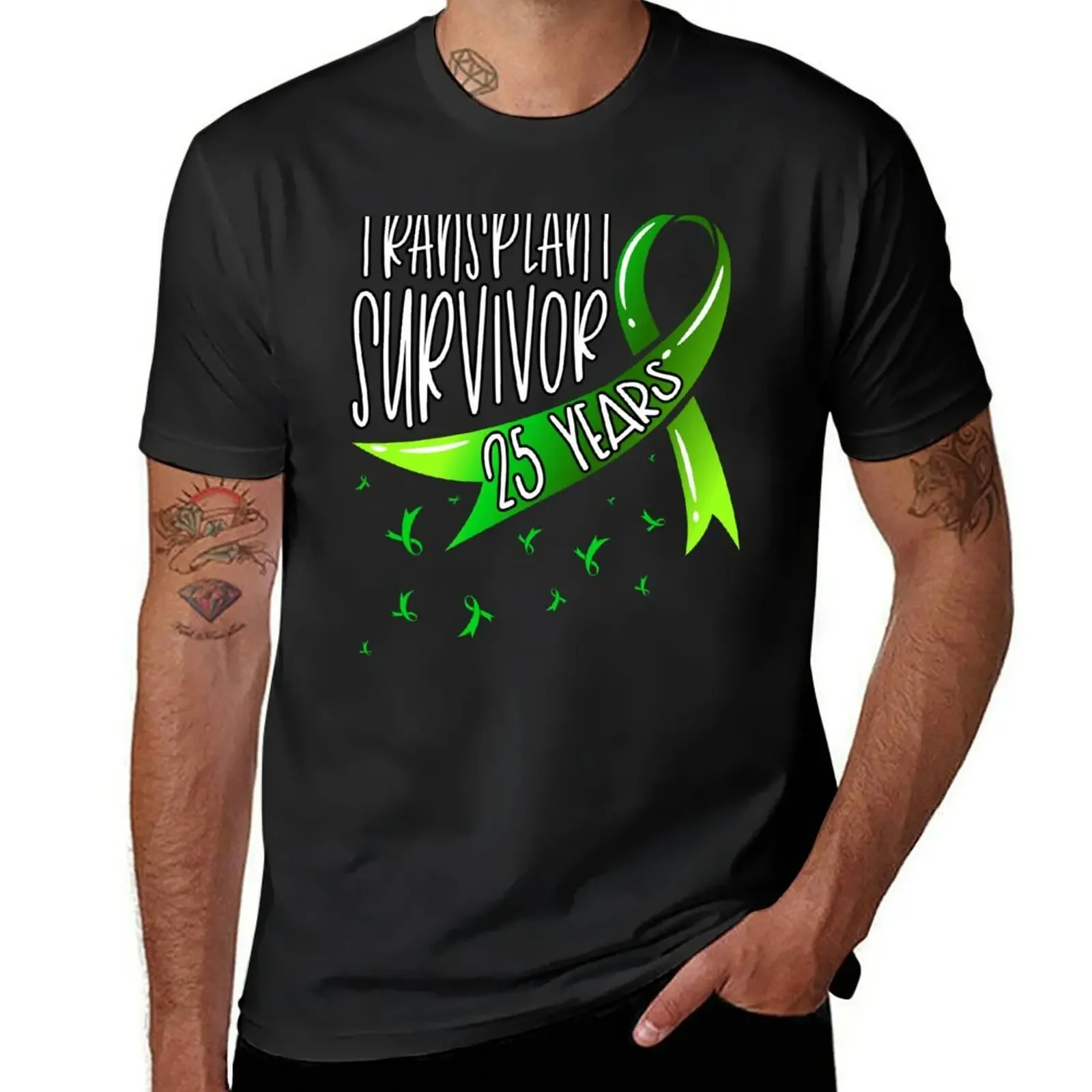 25 Year Organ Transplant Survivor Green Ribbon T-Shirt oversized graphic tee blue archive mens graphic t-shirts anime
25 Year Organ Transplant Survivor Green Ribbon T-Shirt oversized graphic tee blue archive mens graphic t-shirts anime