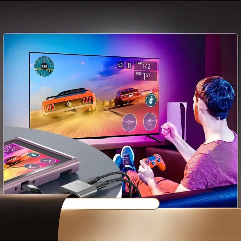 USB C к AR-окуклу и адаптер для зарядки для AIR/2 поддерживает быструю зарядку до PD100W и видеовыходу 4K 60 Гц-N35R
USB C к AR-окуклу и адаптер для зарядки для AIR/2 поддерживает быструю зарядку до PD100W и видеовыходу 4K 60 Гц-N35R