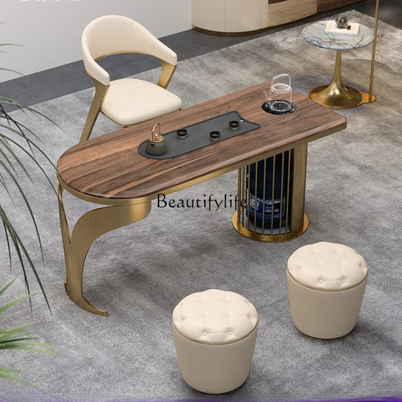 Italian North American black walnut tea table villa living room balcony office minimalist solid wood tea table
Italian North American black walnut tea table villa living room balcony office minimalist solid wood tea table