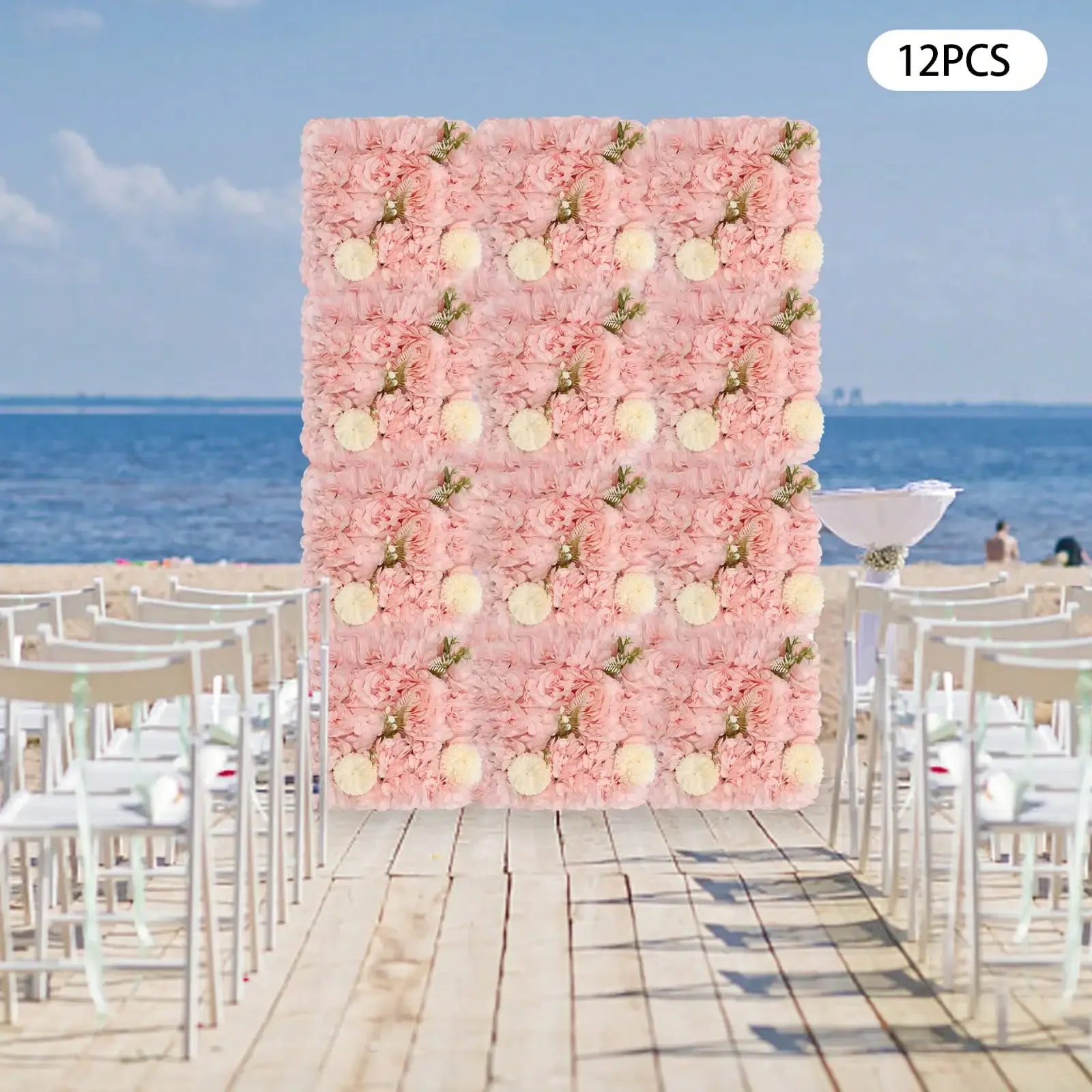 12PCS Artificial Flower Wall Panels 3D Decorative Faux Flower Wall Mat 15x15 Inch Background Rose Mat (Pink)
12PCS Artificial Flower Wall Panels 3D Decorative Faux Flower Wall Mat 15x15 Inch Background Rose Mat (Pink)
