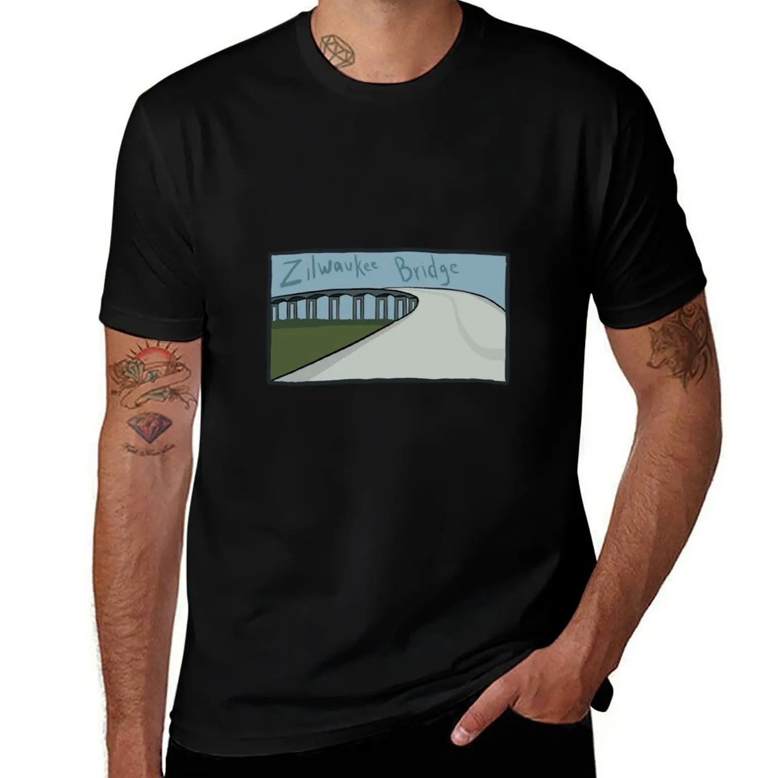 Zilwaukee bridge T-Shirt funny meme t-shirts anime clothes Anime t-shirt workout shirts for men
Zilwaukee bridge T-Shirt funny meme t-shirts anime clothes Anime t-shirt workout shirts for men