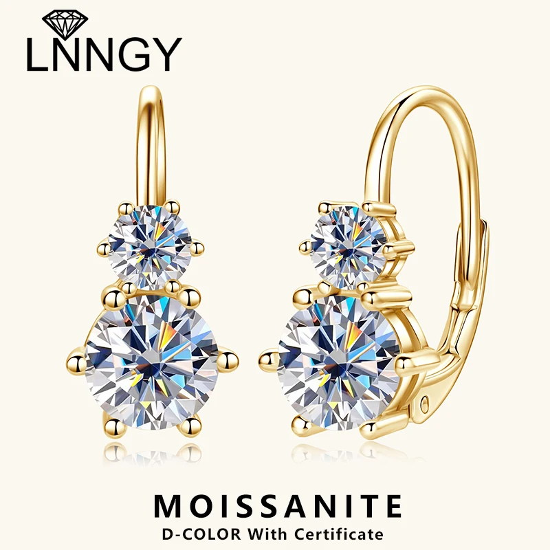 Lnngy 6,5 мм и 4 мм серьги с муассанитом Brinco Prata, стерлинговое серебро 925 пробы, серьги-кольца с двумя камнями для женщин, сверкающие ювелирные изделия, подарок
Lnngy 6,5 мм и 4 мм серьги с муассанитом Brinco Prata, стерлинговое серебро 925 пробы, серьги-кольца с двумя камнями для женщин, сверкающие ювелирные изделия, подарок