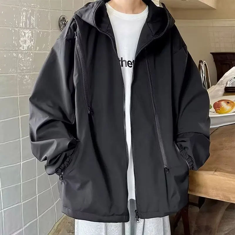 Мужская демисезонная модная рабочая куртка: ветрозащитная, для активного отдыха и альпинизма, свободный крой, декор на молнии, из улучшенной ткани
Мужская демисезонная модная рабочая куртка: ветрозащитная, для активного отдыха и альпинизма, свободный крой, декор на молнии, из улучшенной ткани