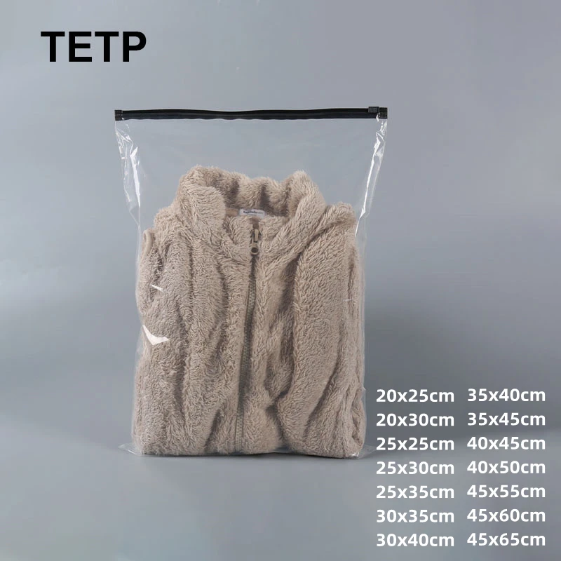 TETP 50Pcs прозрачный мешок с чёрной молнией используется для хранения пакетов для домашних путешествий для футболок, толстовок, одежды, джинсов, шарфов и перчаток
TETP 50Pcs прозрачный мешок с чёрной молнией используется для хранения пакетов для домашних путешествий для футболок, толстовок, одежды, джинсов, шарфов и перчаток