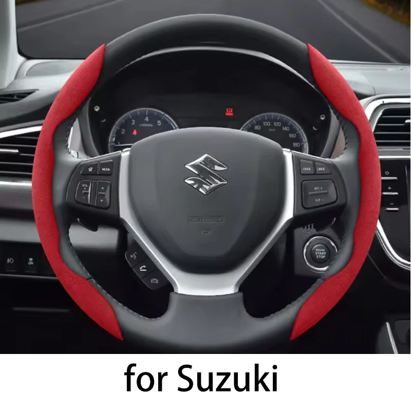 for Suzuki Anti-Slip Buckle Segmented Suede Steering Wheel Cover Suitable for Swift Sport Sx4 Grand Vitara Ly Jimny Solio
for Suzuki Anti-Slip Buckle Segmented Suede Steering Wheel Cover Suitable for Swift Sport Sx4 Grand Vitara Ly Jimny Solio