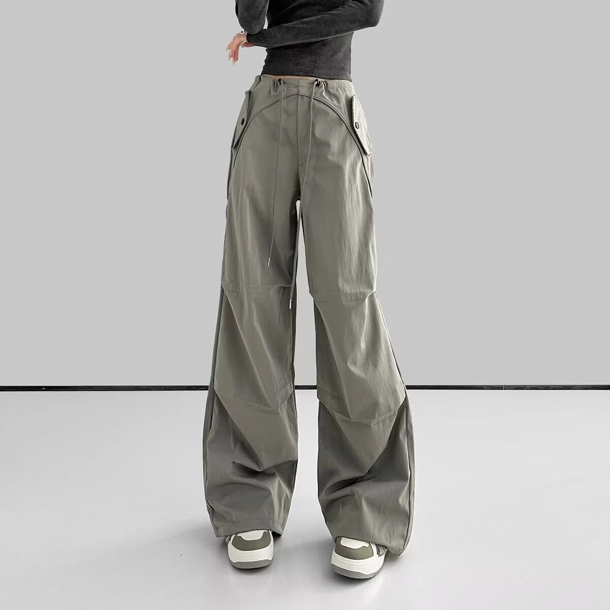 Work pants for women in summer, American style high street wide leg charging pants, trendy brand loose straight leg casual pants
Work pants for women in summer, American style high street wide leg charging pants, trendy brand loose straight leg casual pants