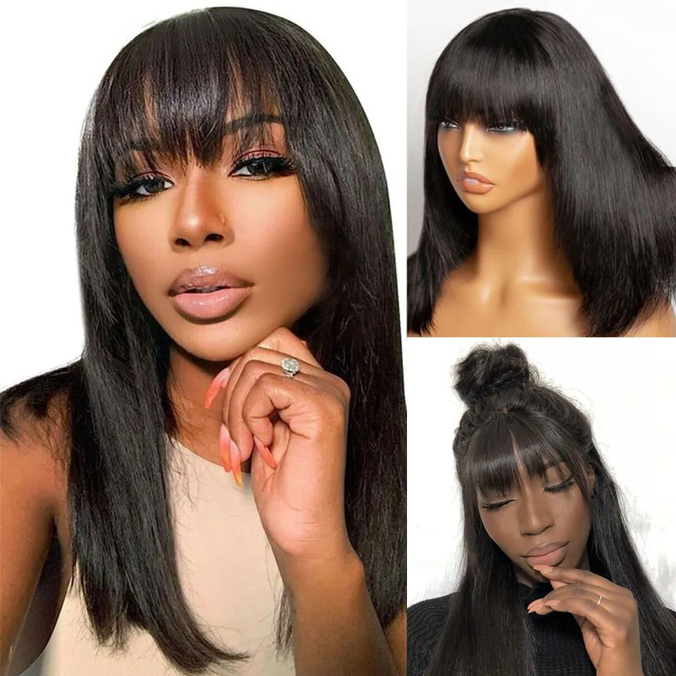 Wear And Go Straight Bob Wigs With Bangs Natural Color Can Be Dyed Glueless Straight Bob Wigs Human Hair Density180 Easy To Wear
Wear And Go Straight Bob Wigs With Bangs Natural Color Can Be Dyed Glueless Straight Bob Wigs Human Hair Density180 Easy To Wear